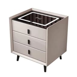 3-drawer nightstand — white variant
