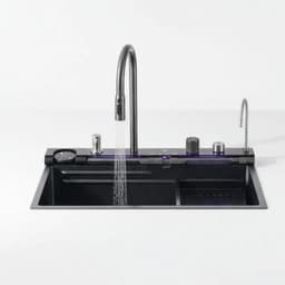 Central panel detail — jet, glass rinser, dispenser, drinking water tap