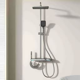 INEO IN243 shower column — full view in bathroom