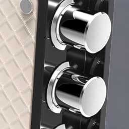 Detail of chromed bolts